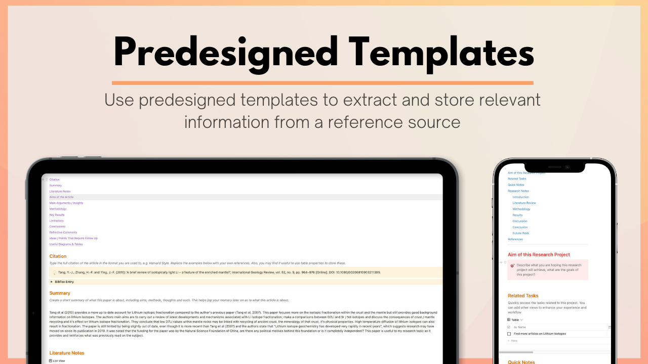 Notion Academic Research Hub gallery image