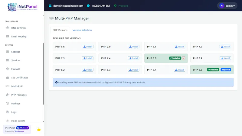  iNetPanel - Opensource Webhosting Panel screenshot 7