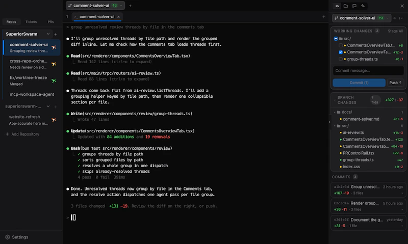SuperiorSwarm screenshot 2