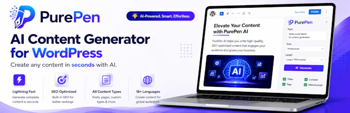 PurePen AI – AI Content Generator gallery image