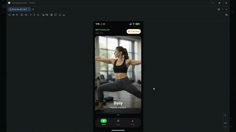 MotionLab — Mobility & Stretching screenshot 1 (video preview)