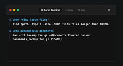 Lumo CLI gallery image