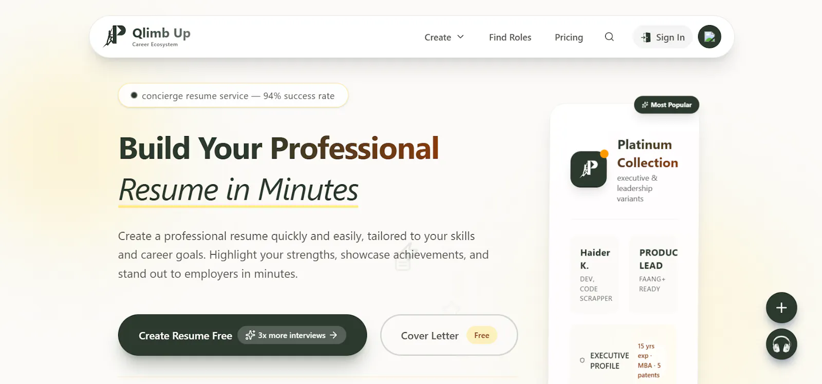 QlimbUp Free AI Career Toolkit screenshot 1