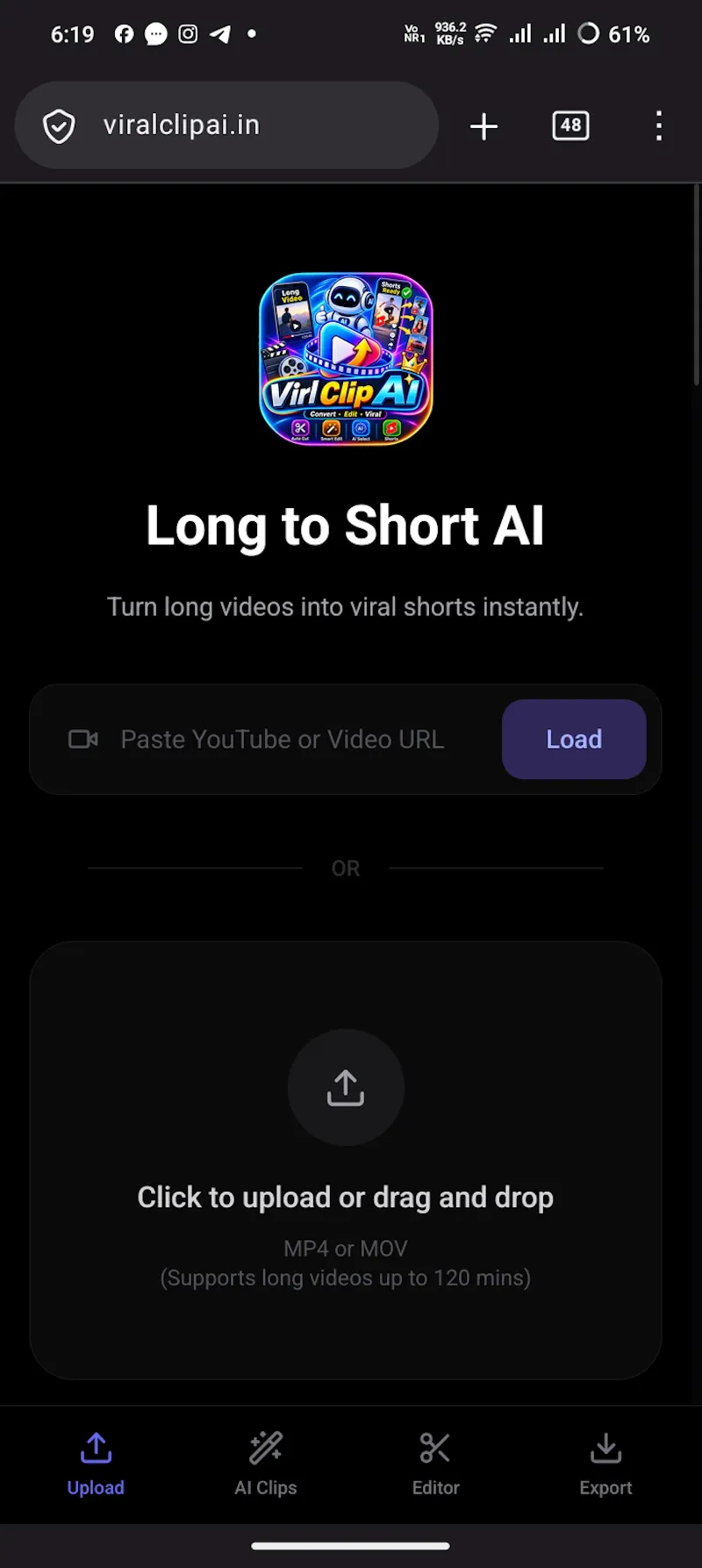 ViralClip AI screenshot 1