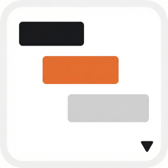 Ganttdown - Product Hunt launch logo and brand identity