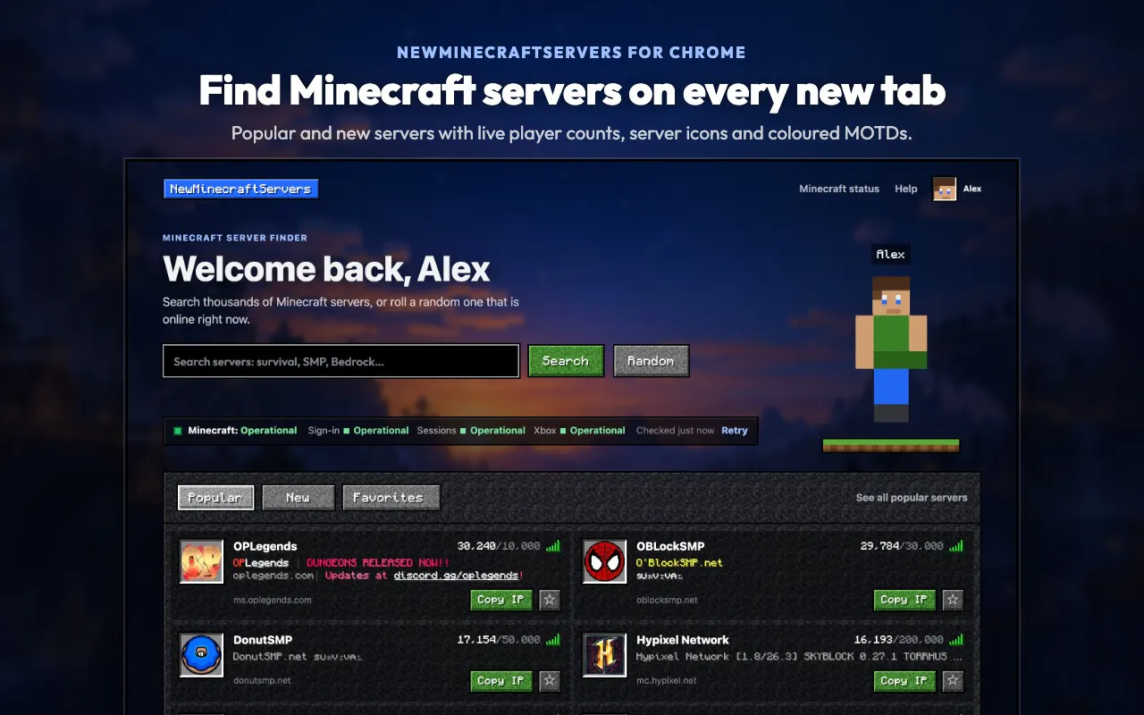 NewMinecraftServers gallery image