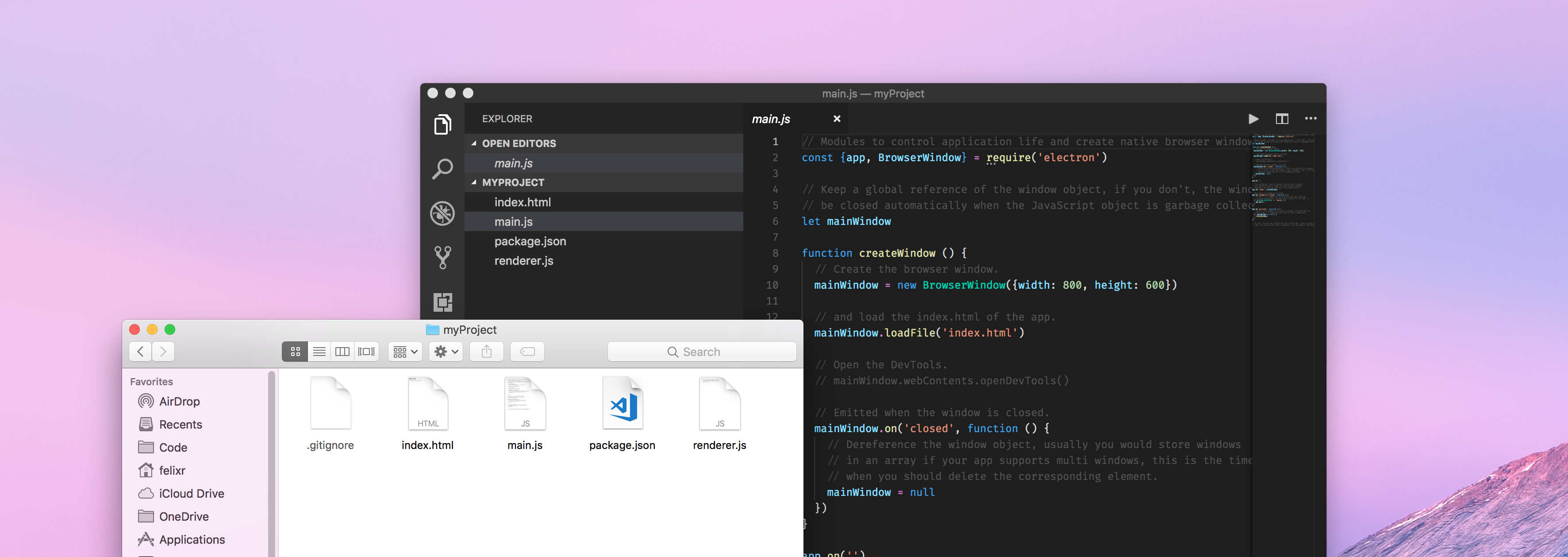 Electron Fiddle gallery image