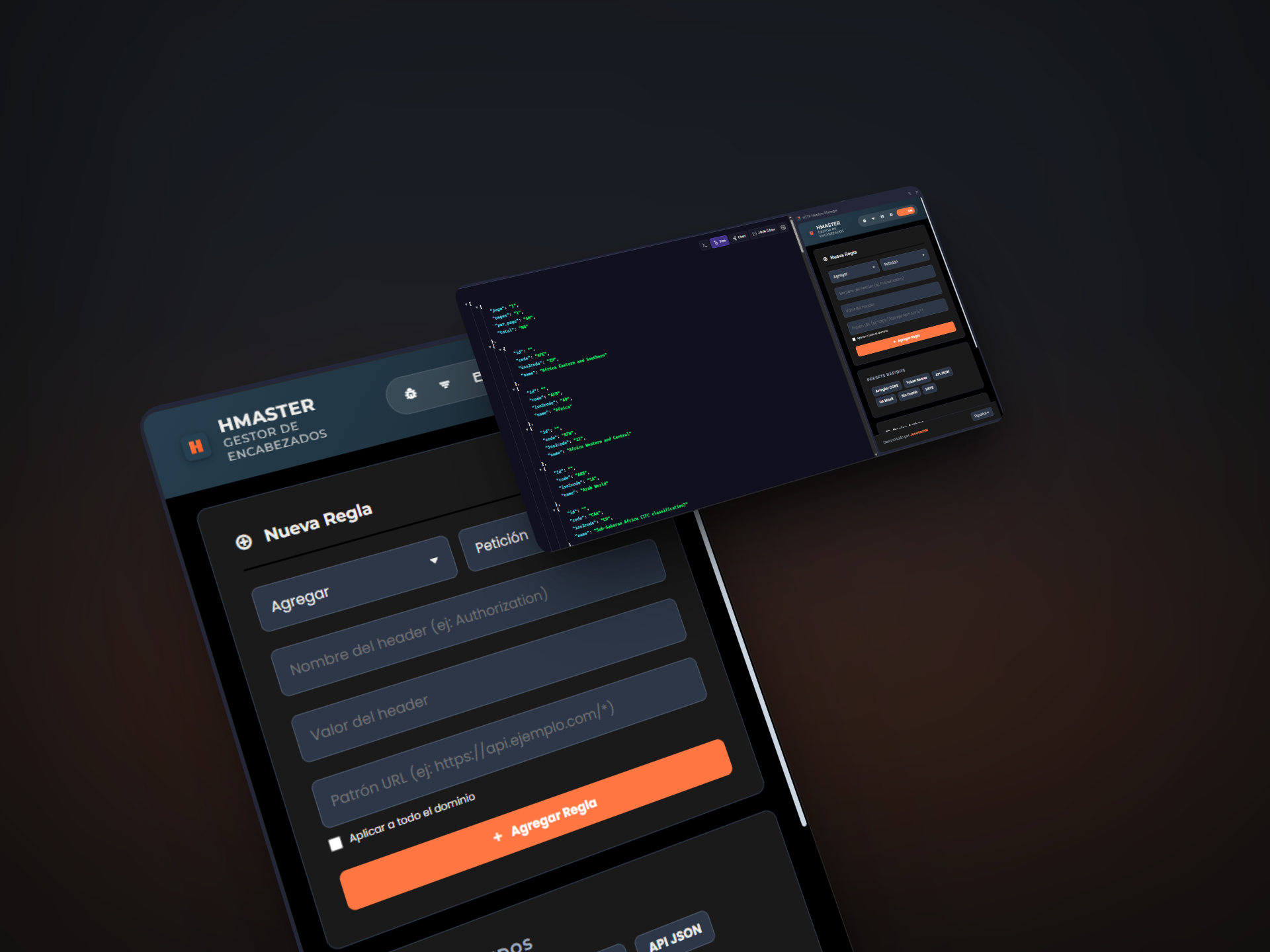 HMASTER - Screenshot 2 showing product features and functionality