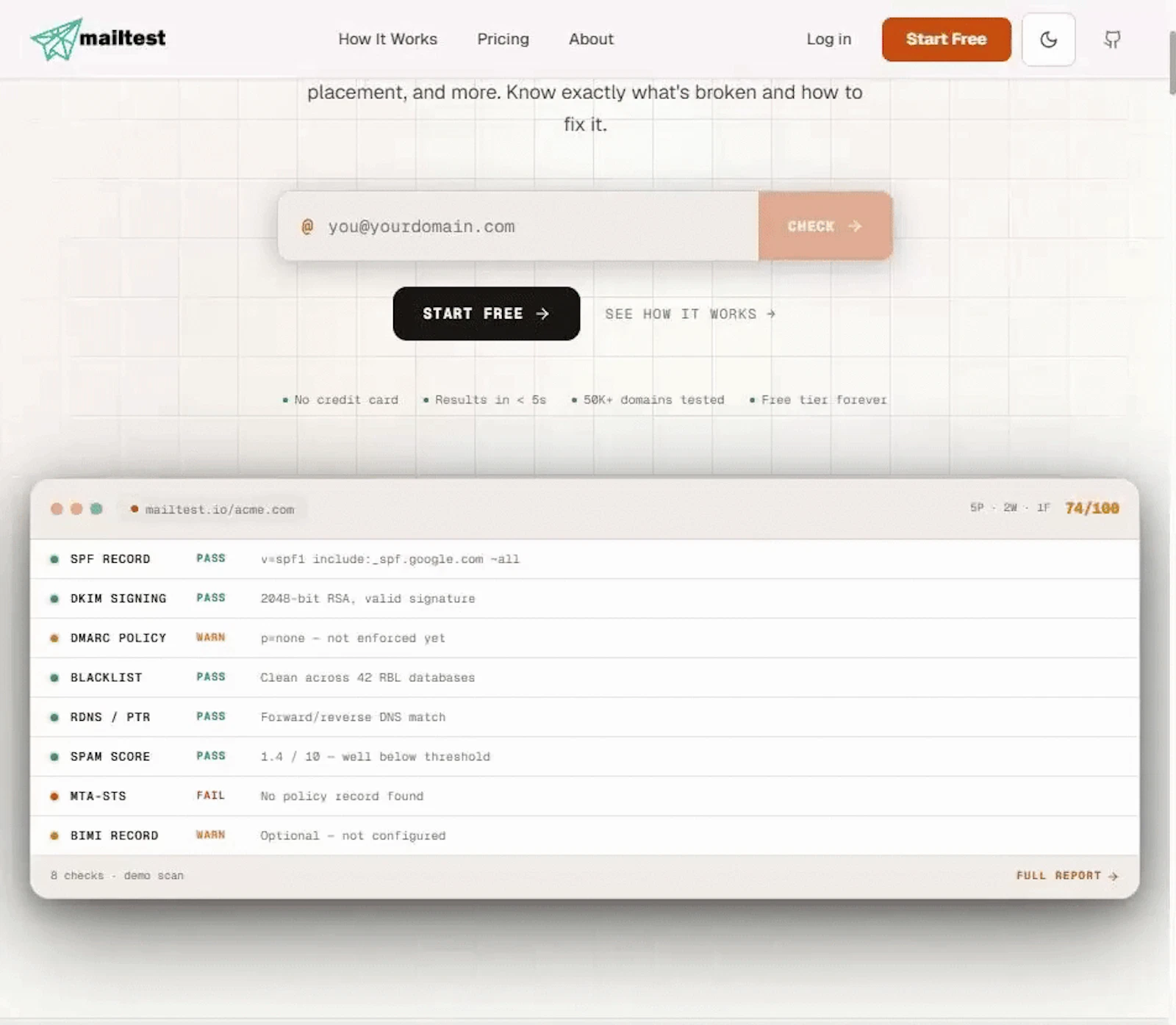 MailTest screenshot 1 (video preview)