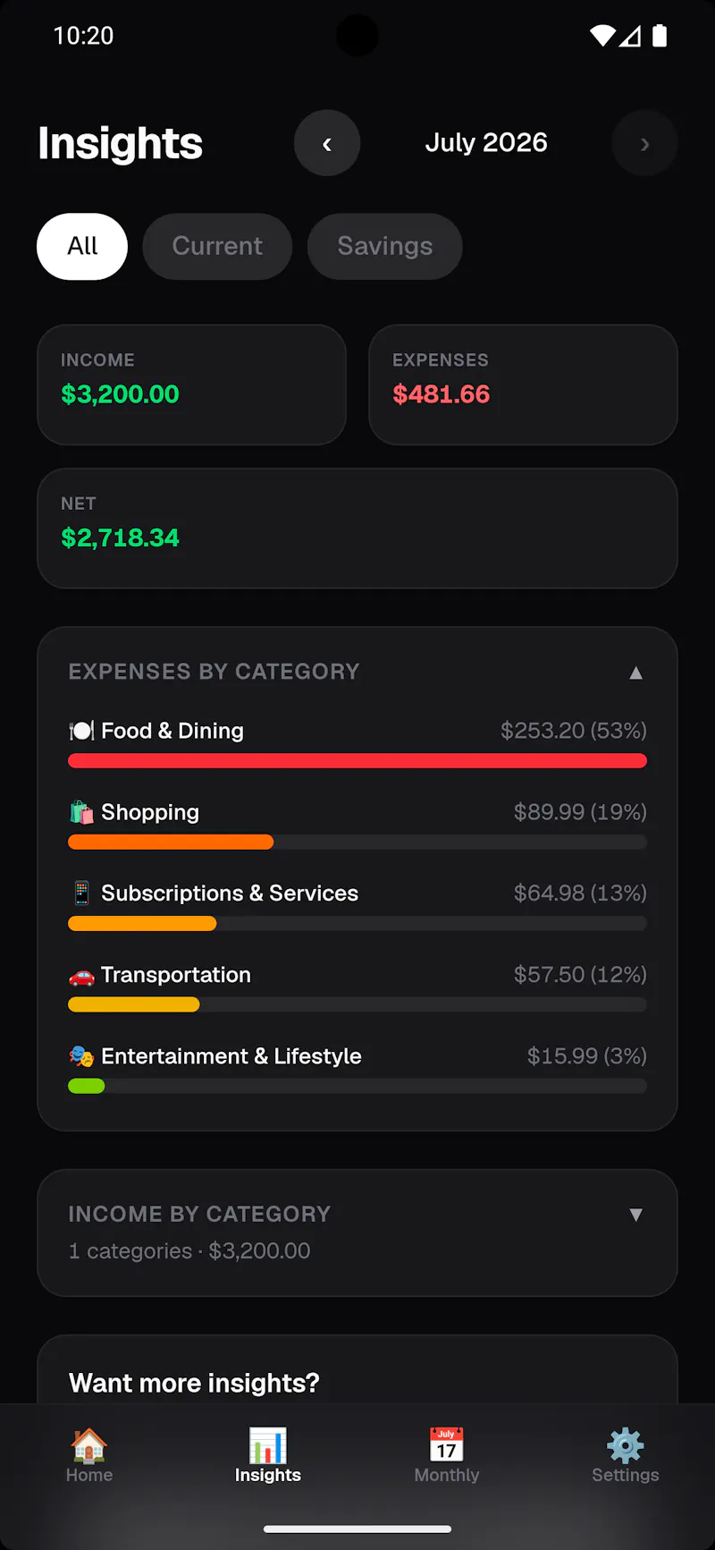 Coin Kitty Personal Finance Tracking App screenshot 3