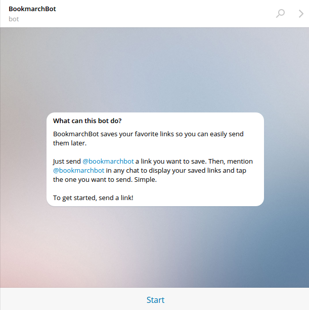 BookmarchBot gallery image