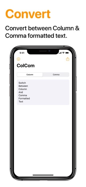 ColCom - Column & Comma Converter gallery image