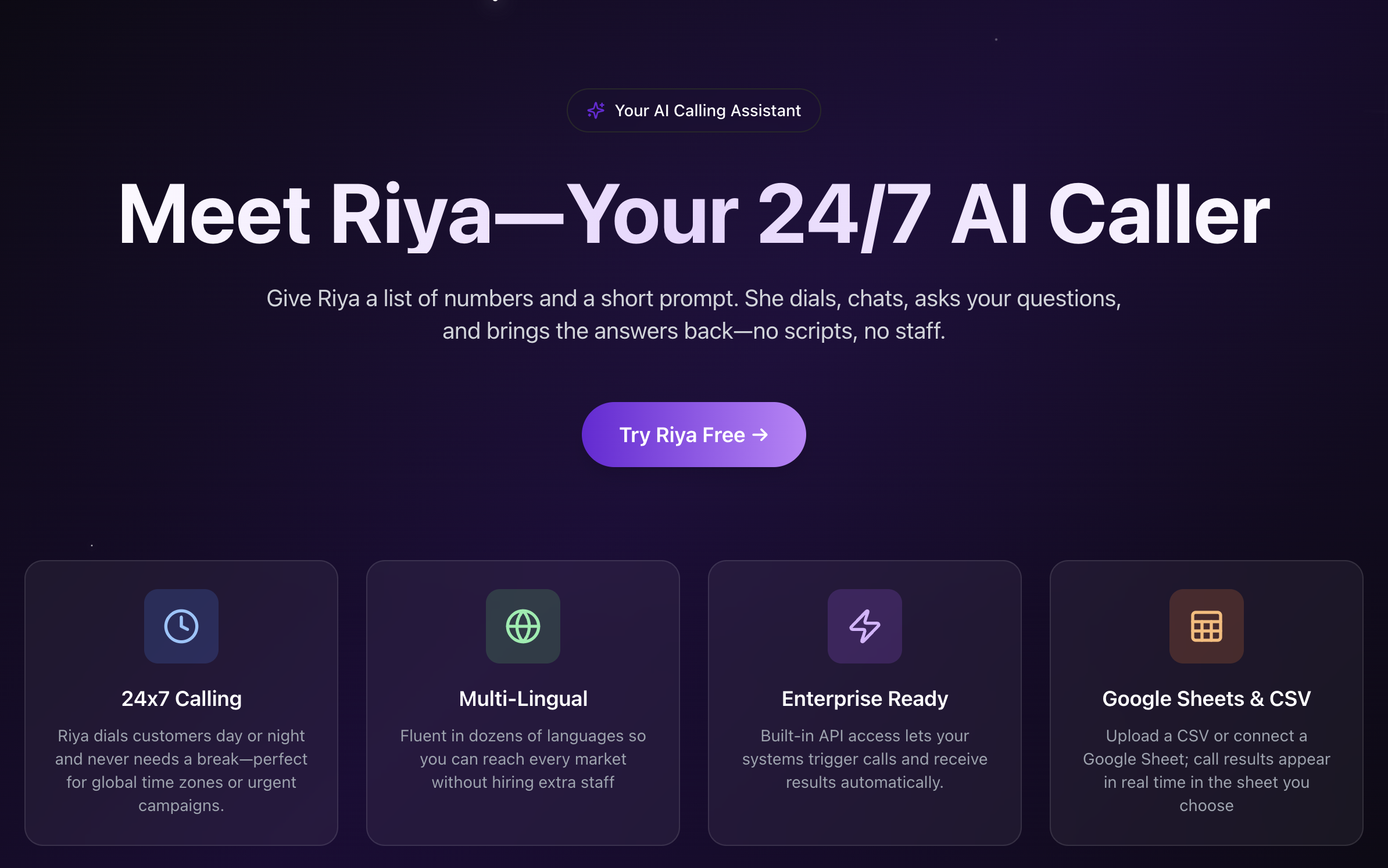 Meet Riya - Your 24/... logo