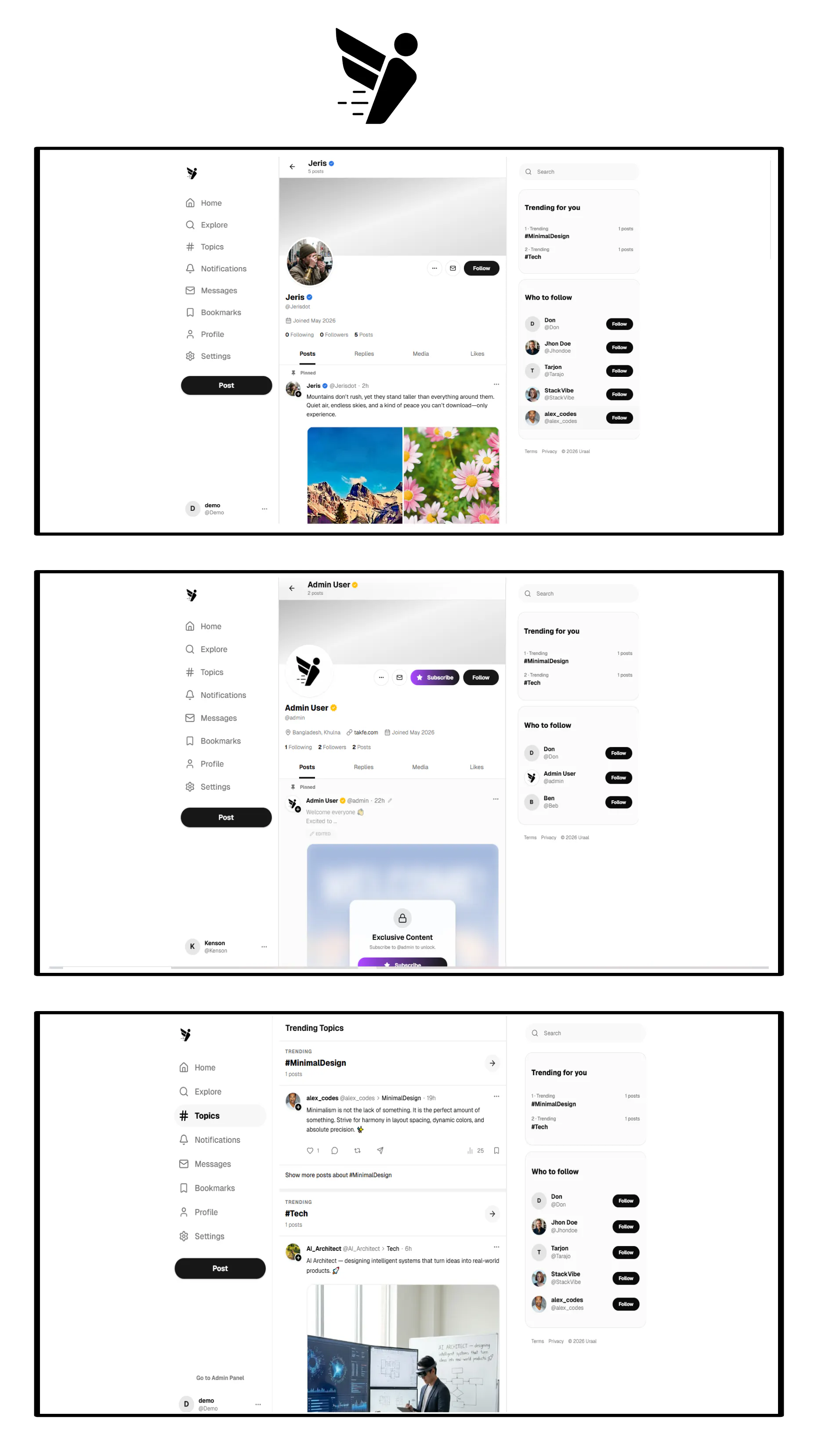 Uraal – The Next-Gen Social Network  gallery image