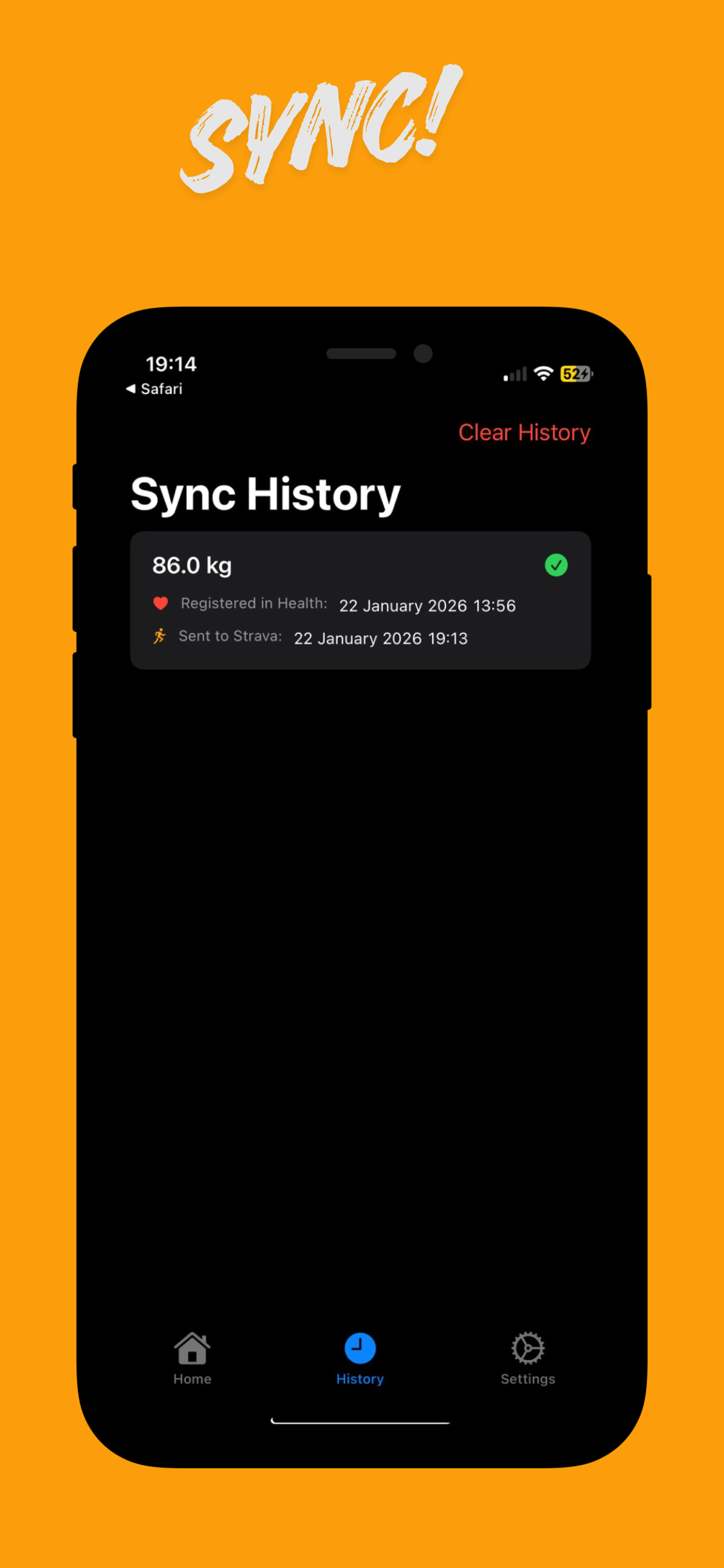 WeightSync - Screenshot 3 showing product features and functionality
