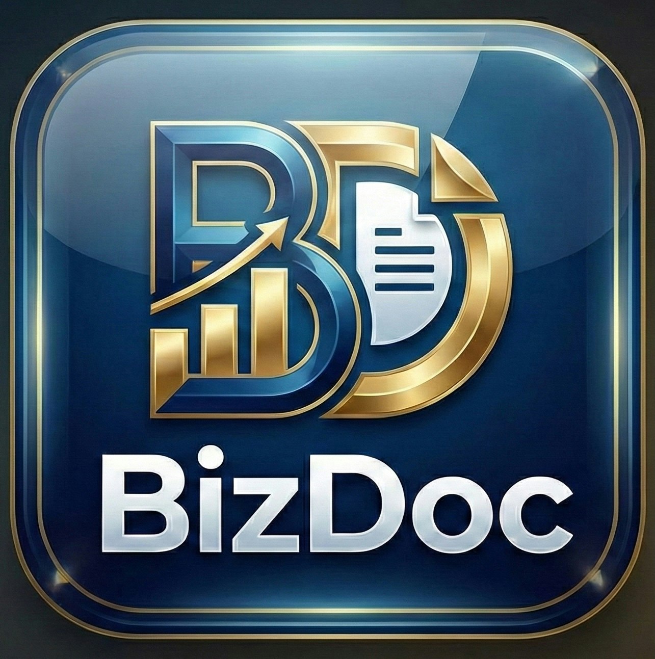 BizDoc.io - Product Hunt launch logo and brand identity