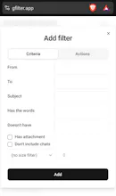 Gmail Filter Editor gallery image