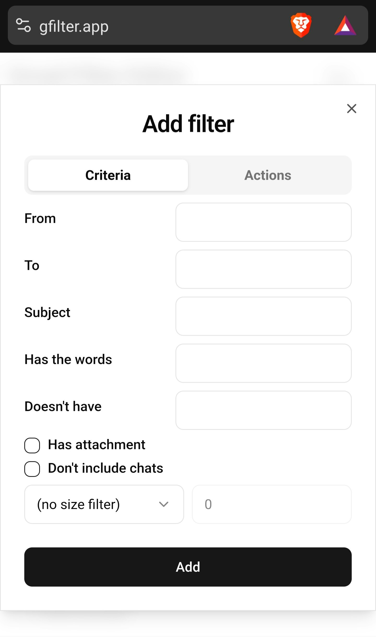 Gmail Filter Editor media 2
