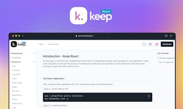 Keep React에서 매혹적인 UI 디자인의 시각적 표현