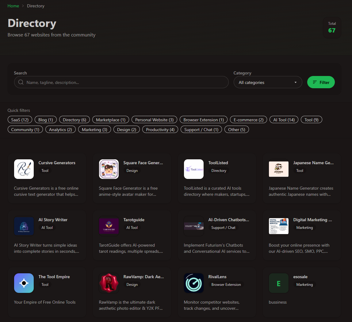 WebProjectList gallery image