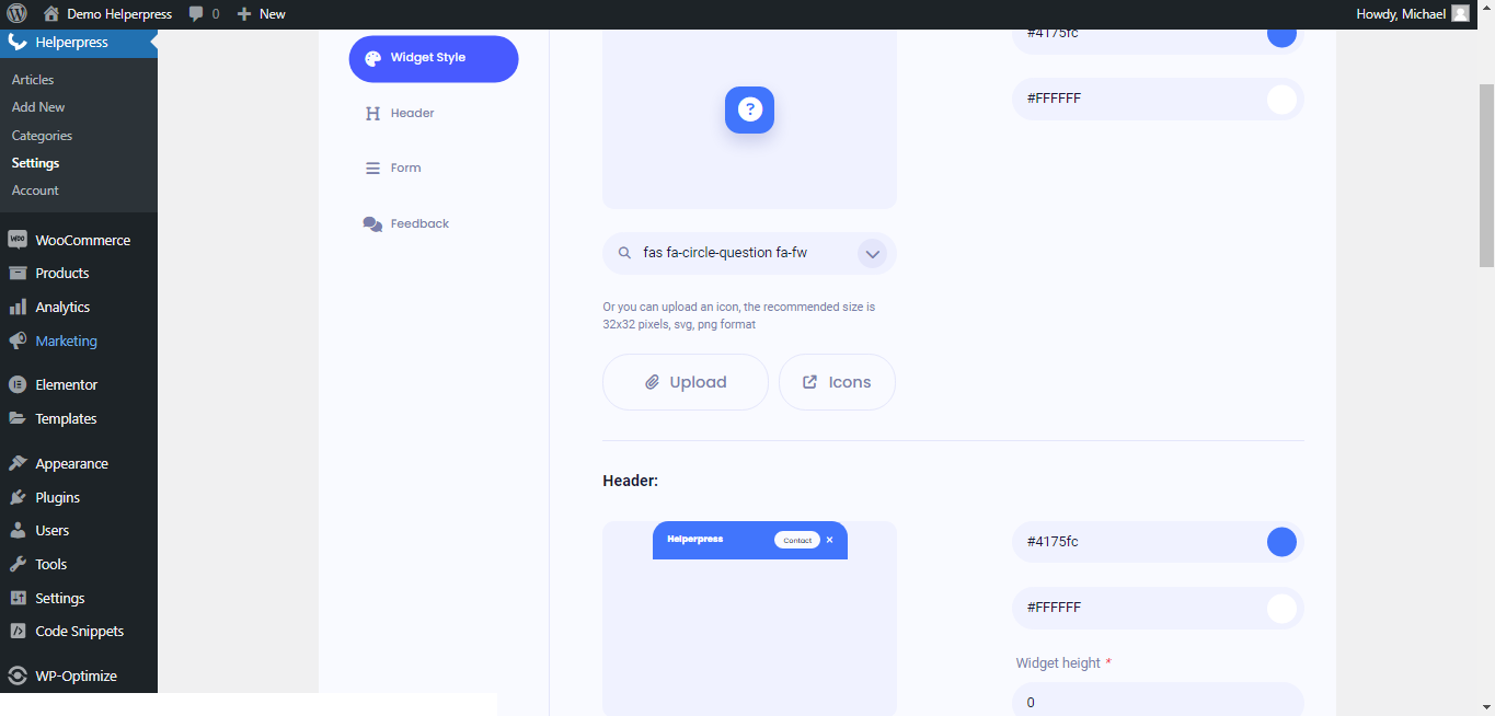 Helperpress - Многофункциональный многофункциональный виджет WordPress Help & Support WordPress медиа 7