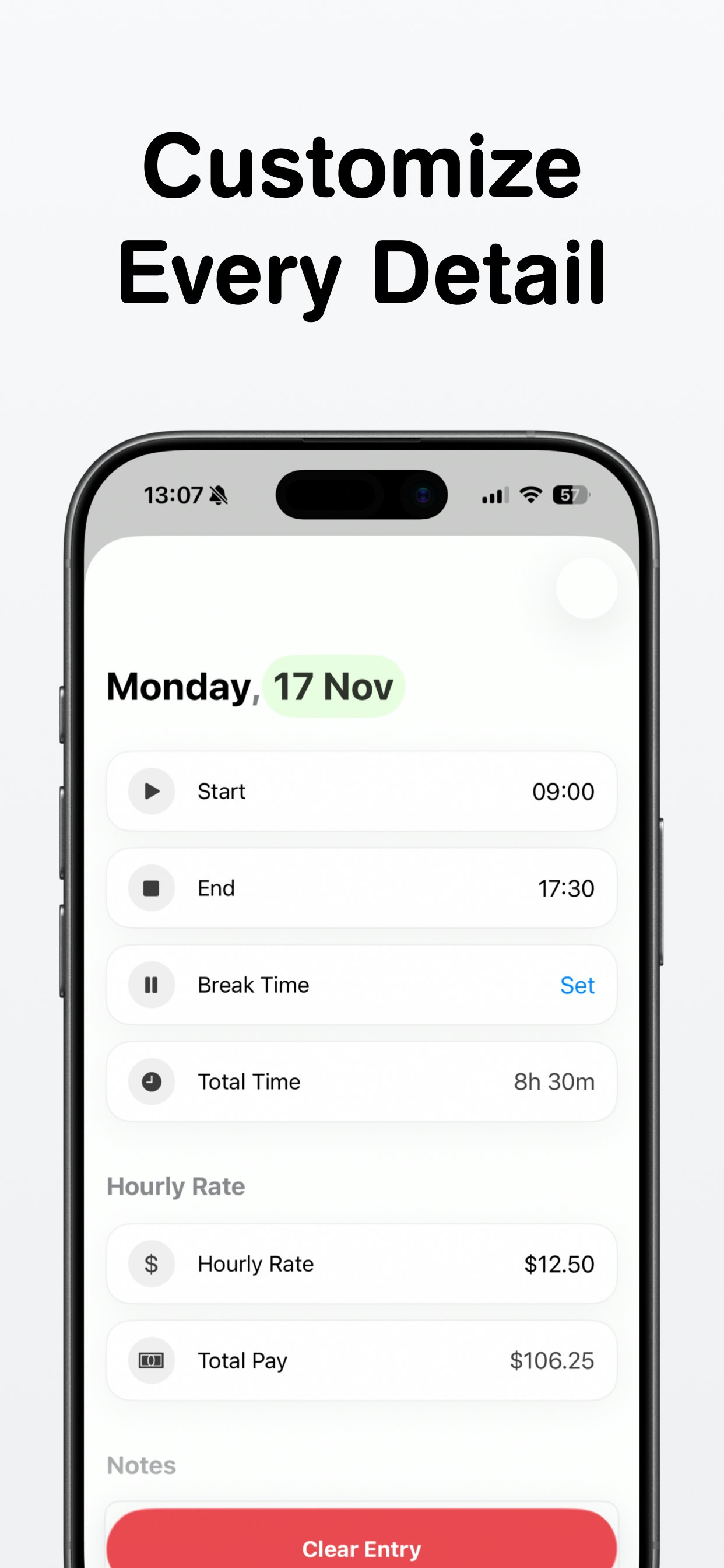 Hours Tracker gallery image