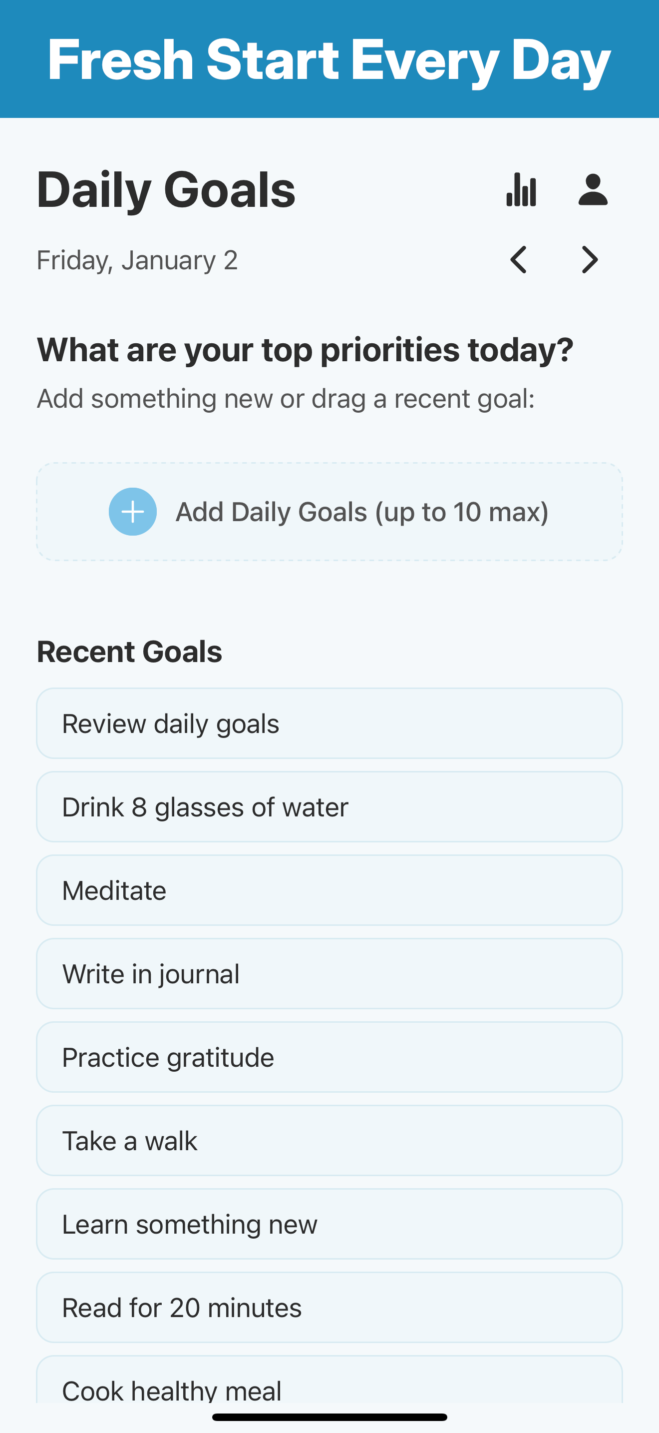 Daily Goals: Guilt-Free Focus gallery image