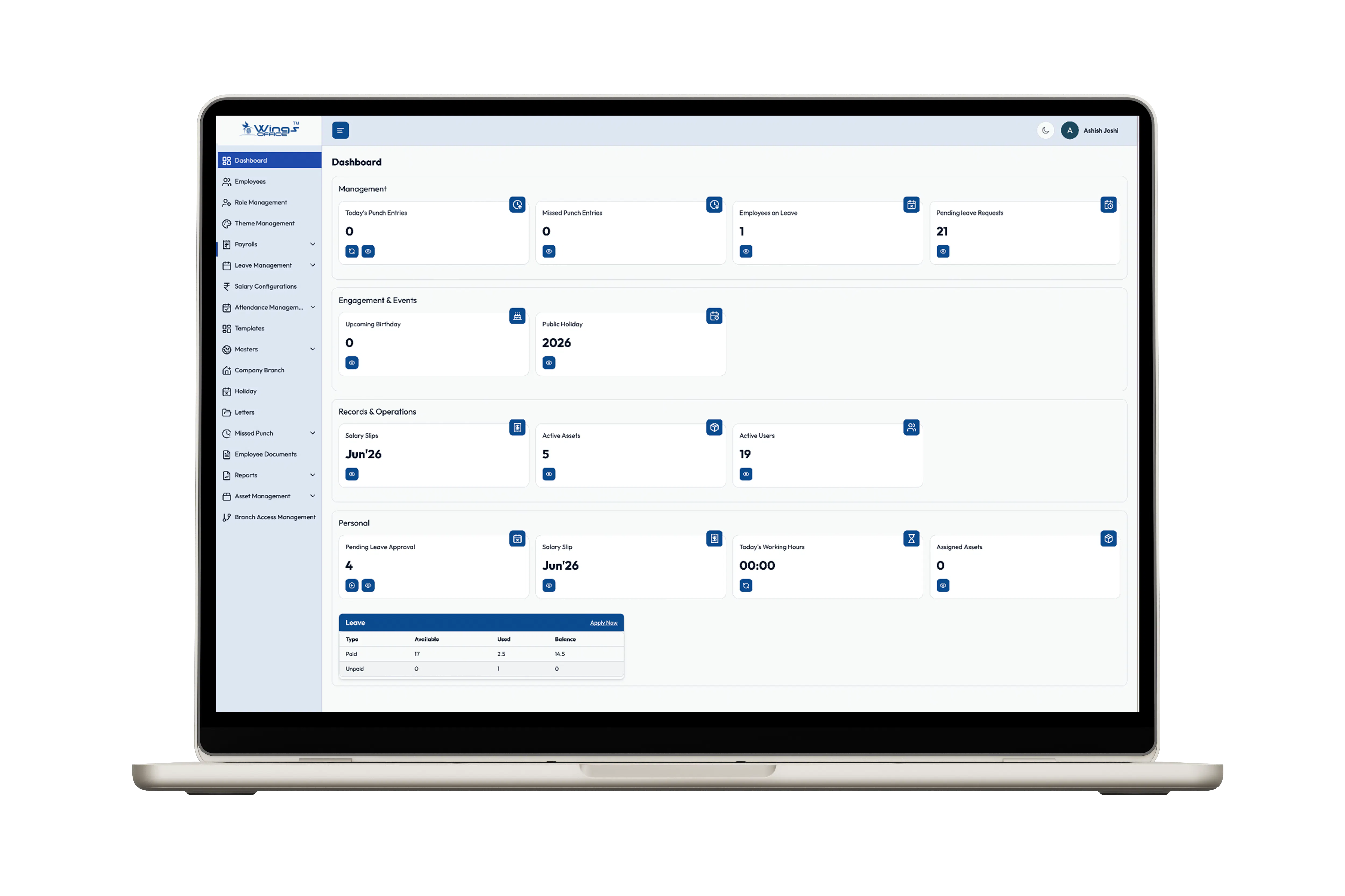 wings office | Ai Powered HRMS Software gallery image