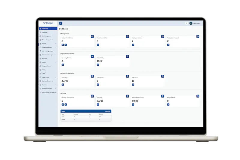 wings office | Ai Powered HRMS Software screenshot 4