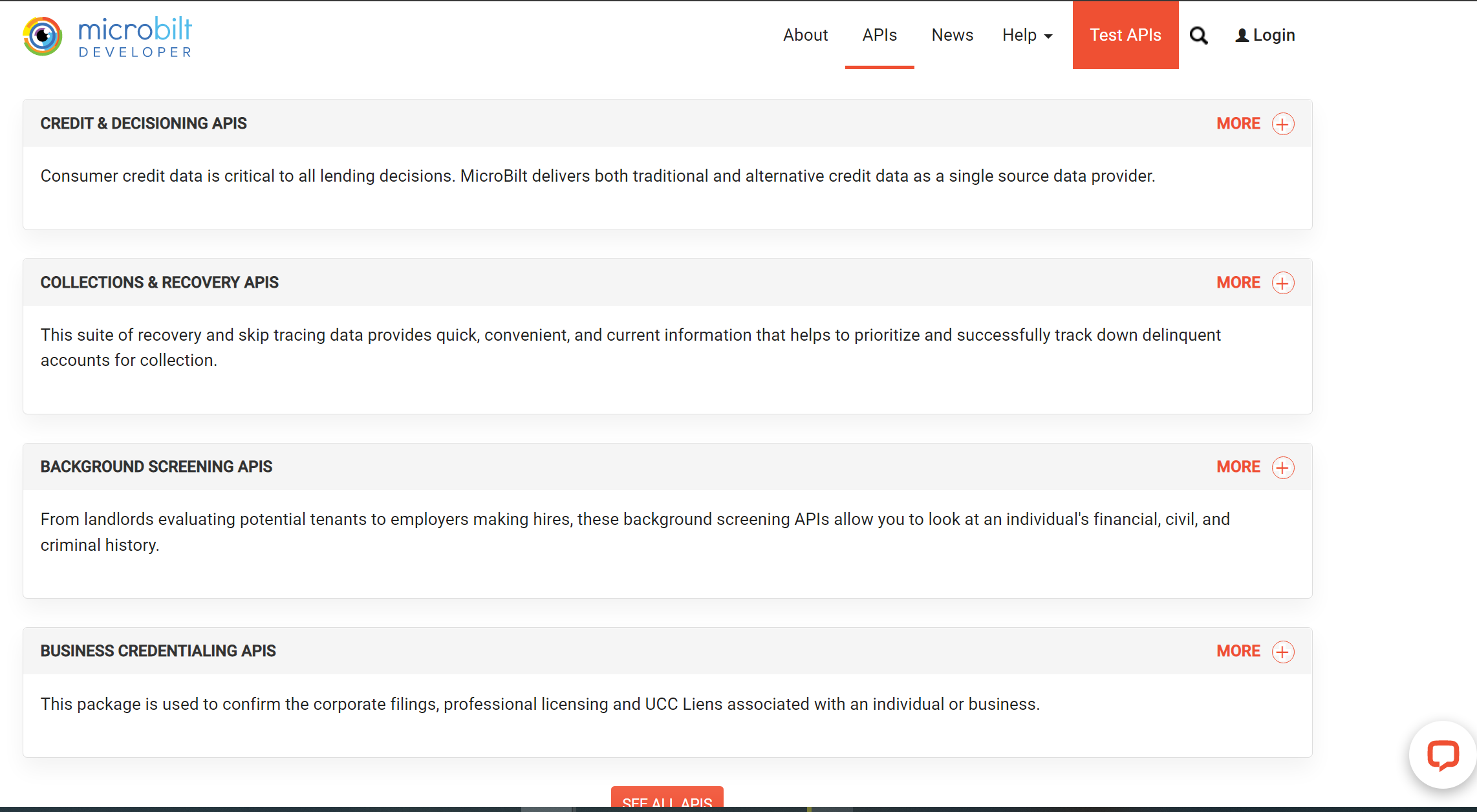 MicroBilt Alternative Credit API’s | gallery image