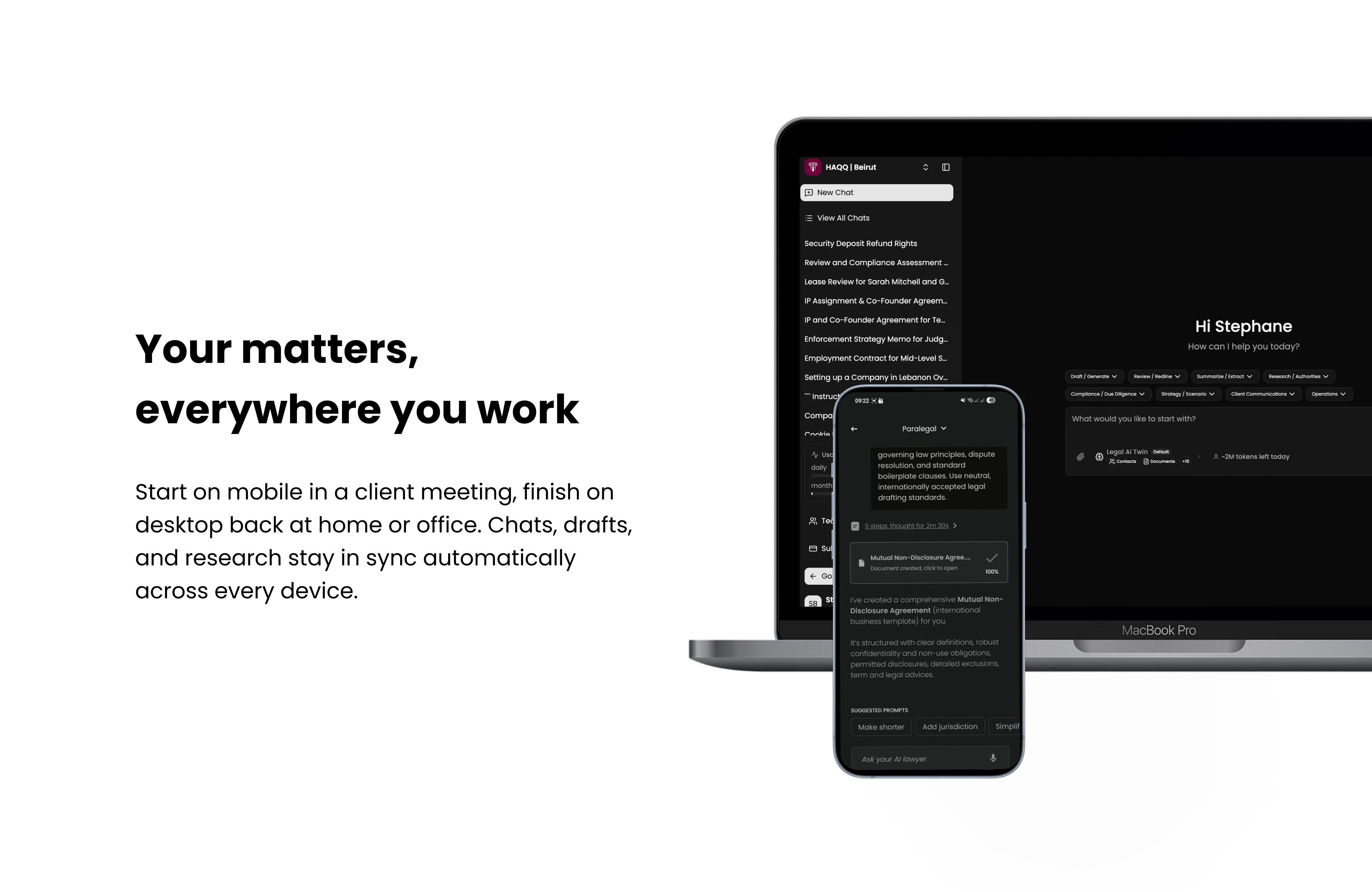 HAQQ Legal AI on Mobile screenshot 5