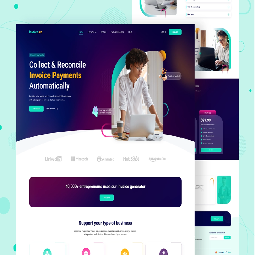Invoice Payment Landing Page
