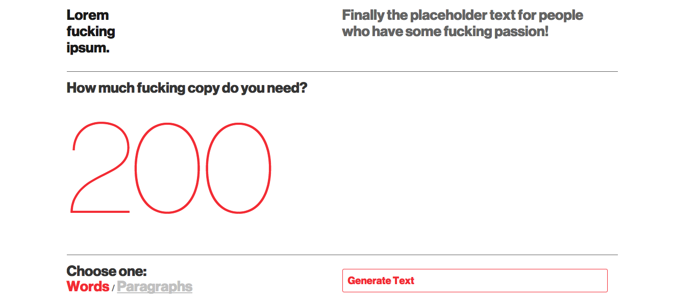 Lorem F*cking Ipsum gallery image