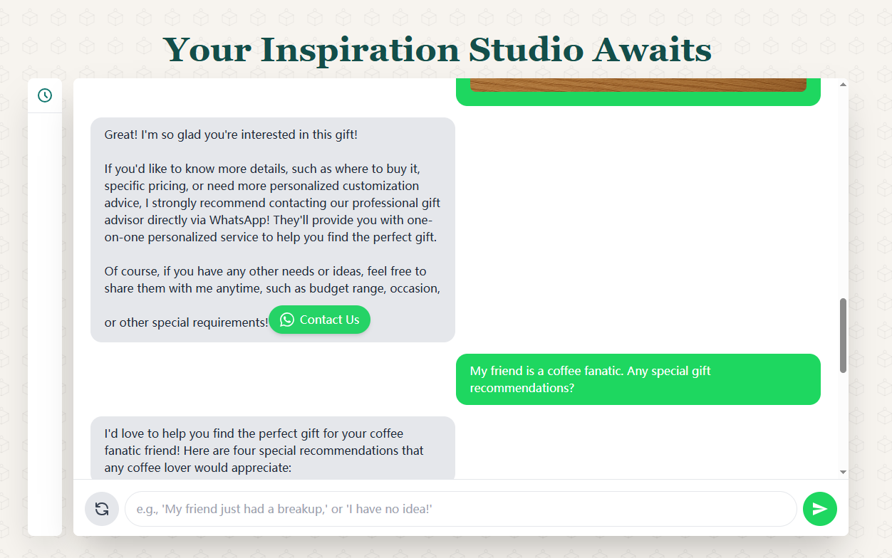 Giftideas AI - Screenshot 3 showing product features and functionality