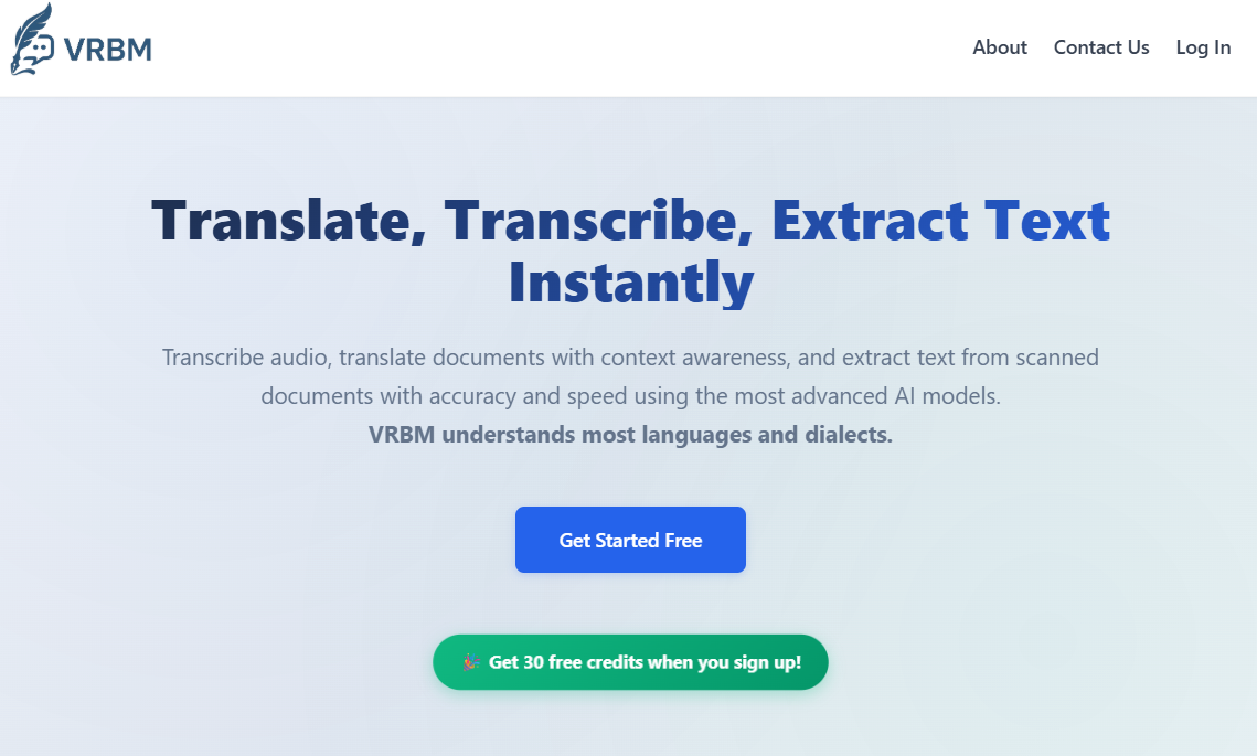 VRBM - Transkribieren, übersetzen und extrahieren Sie den Text sofort. Medien 2