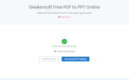 Geekersoft free PDF to PPT media 1