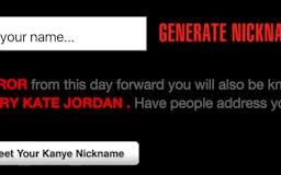 Kanye Nickname Generator media 1