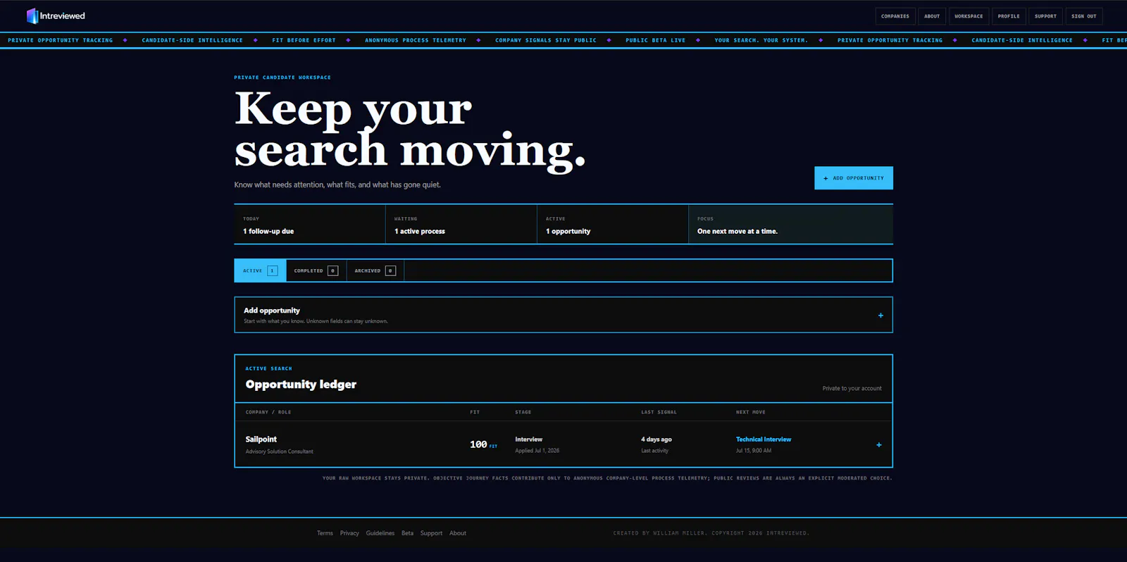 Intreviewed screenshot 2