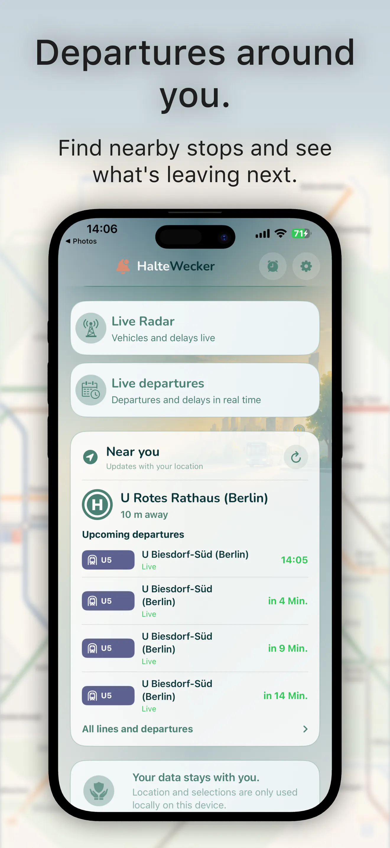 HalteWecker (Transit Alarm) screenshot 5