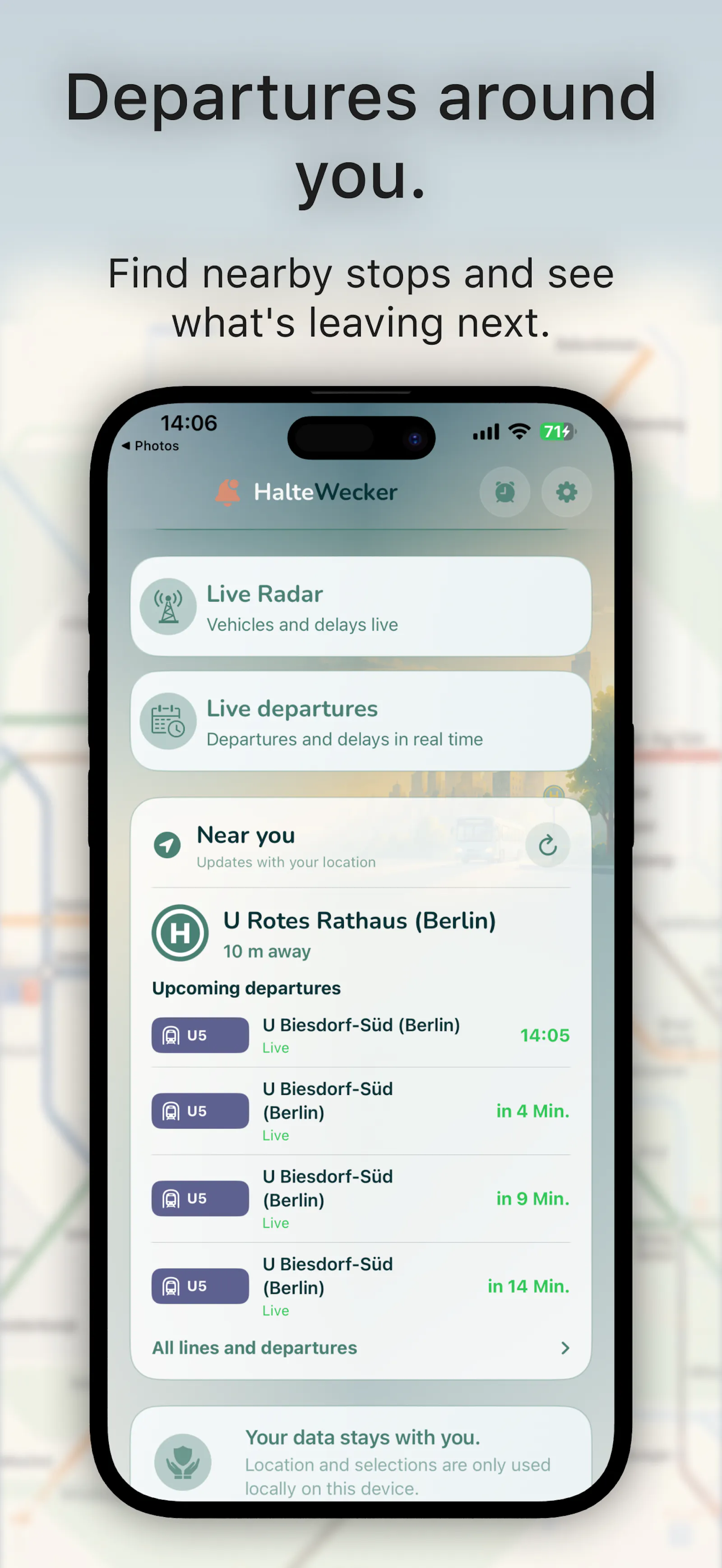 HalteWecker (Transit Alarm) screenshot 5