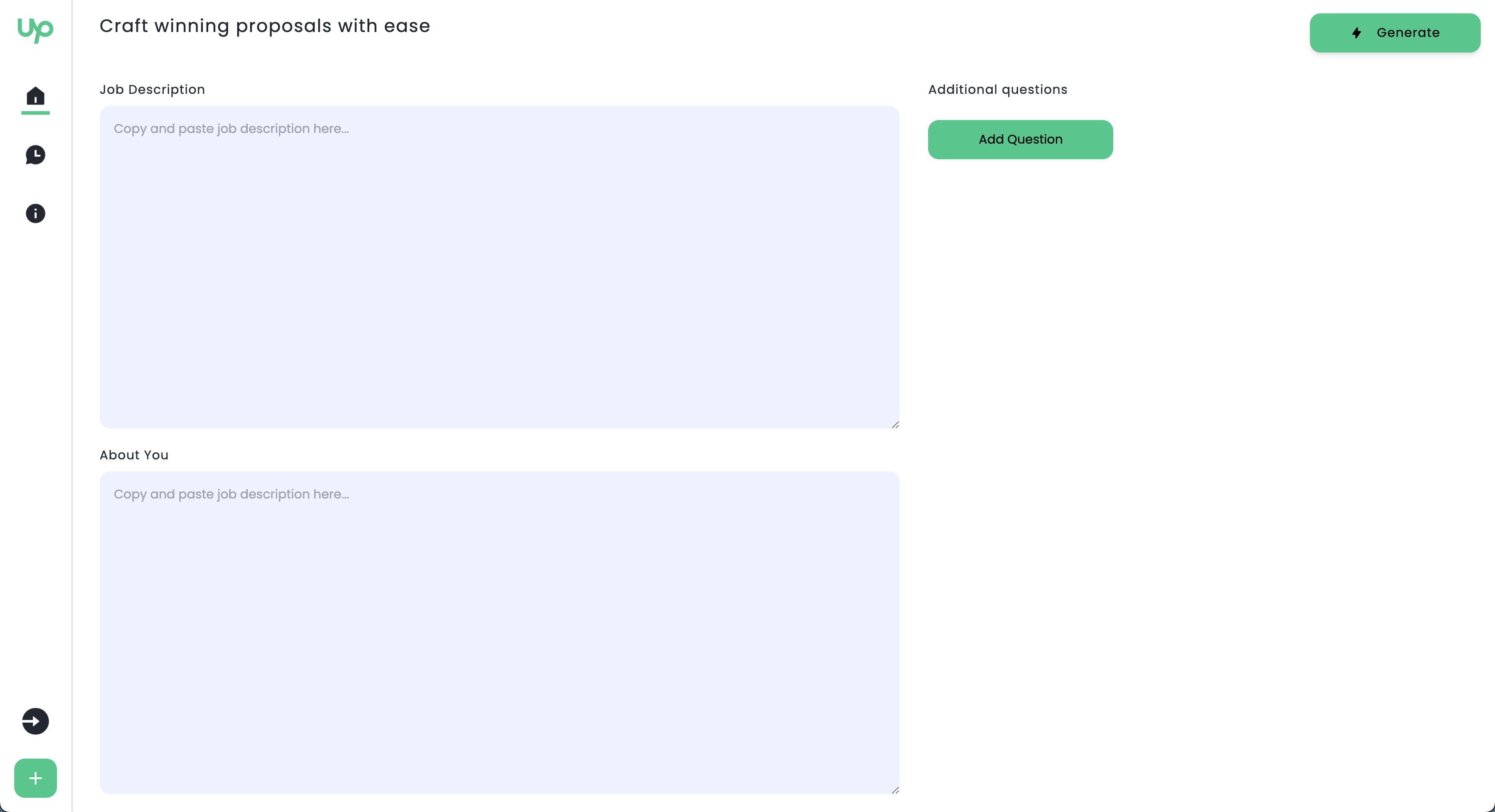 Upwrite - Upwork proposal generator