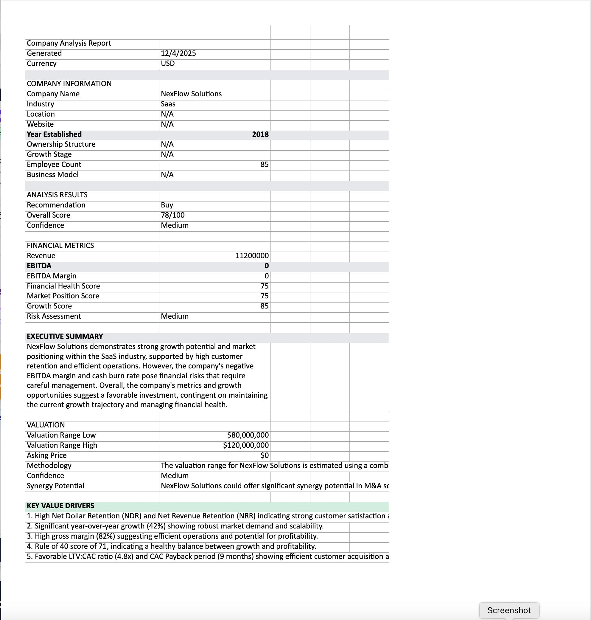 Dealforge AI – M&A OS with Red Team - Screenshot 4 showing product features and functionality