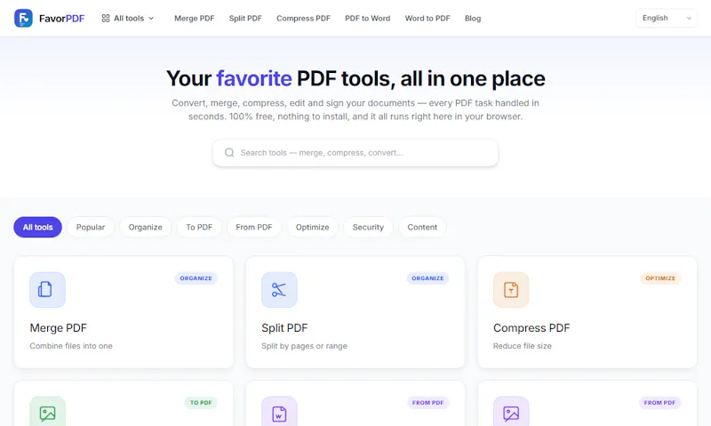 FavorPDF screenshot 2