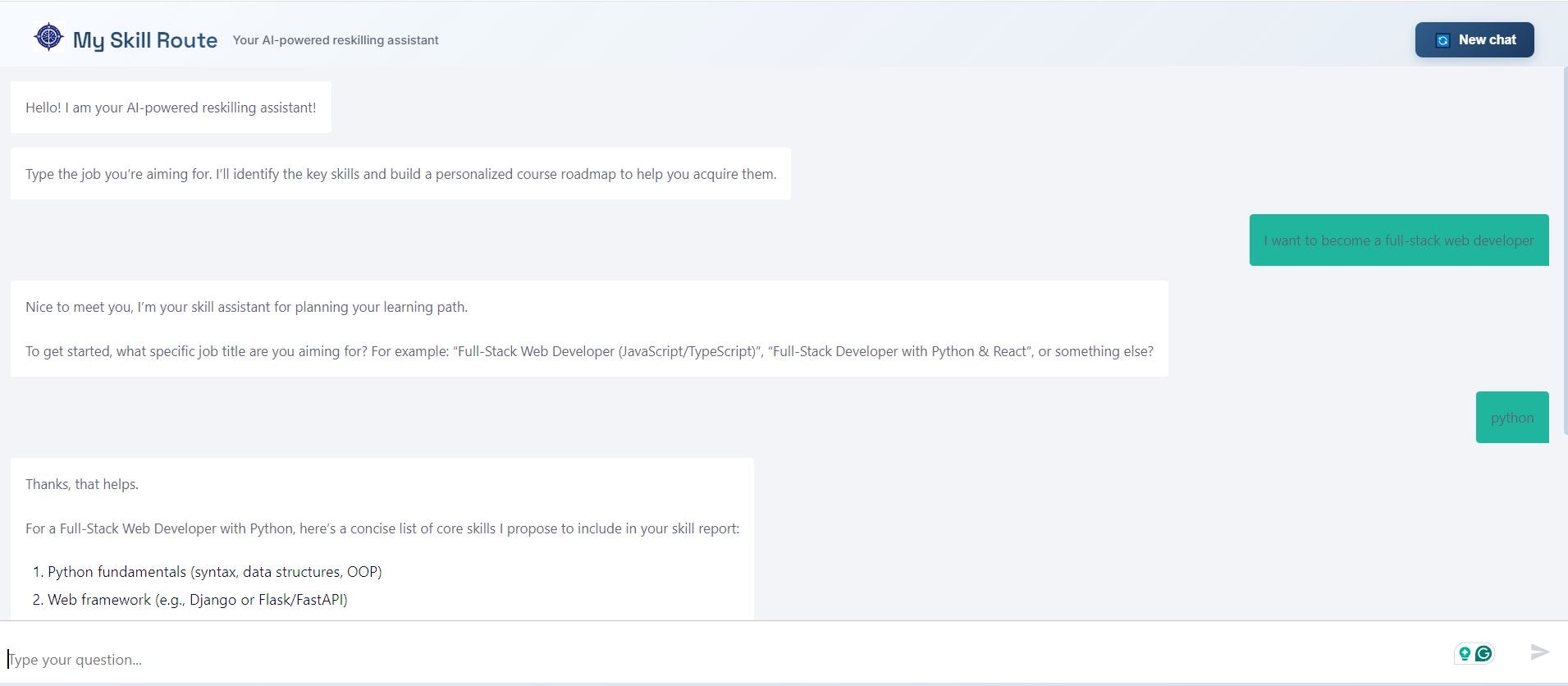 My Skill Route gallery image