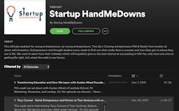 Startup HandMeDowns Podcast - Tony Conrad, Serial Entrepreneur and Partner at True Ventures media 1
