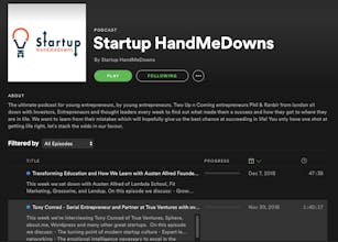 Startup HandMeDowns Podcast - Tony Conrad, Serial Entrepreneur and Partner at True Ventures gallery image