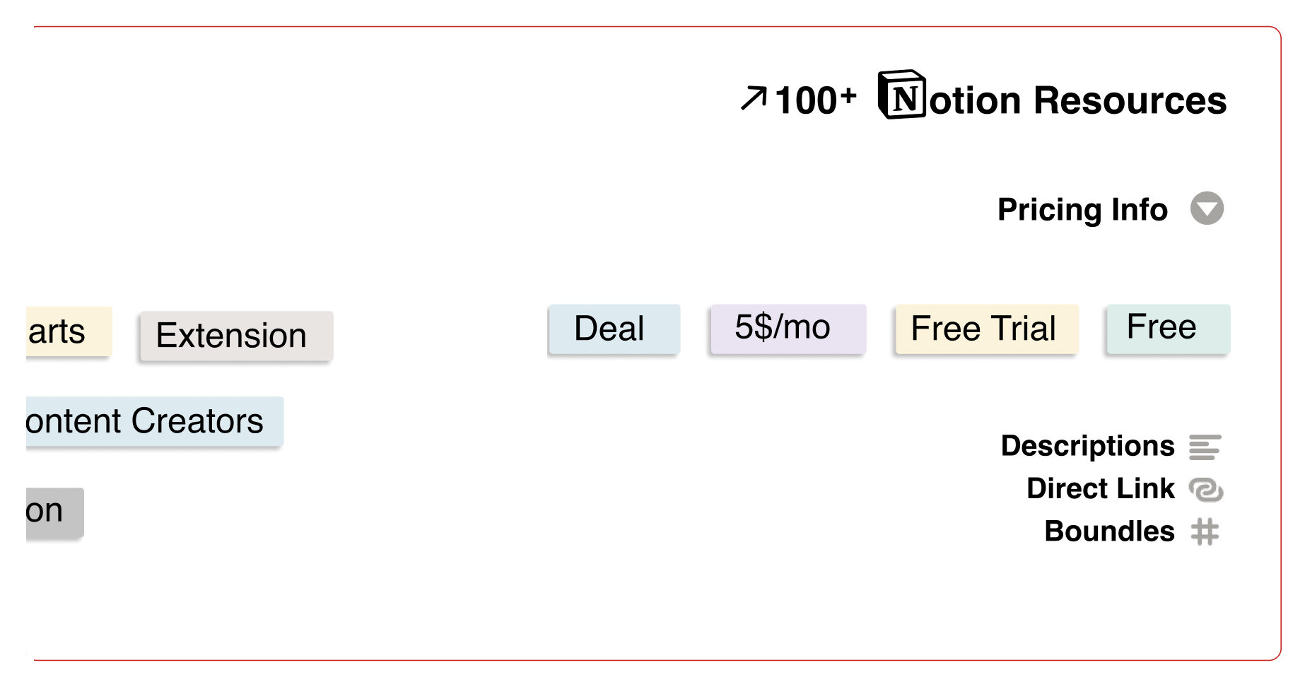 100+ Notion Resources gallery image