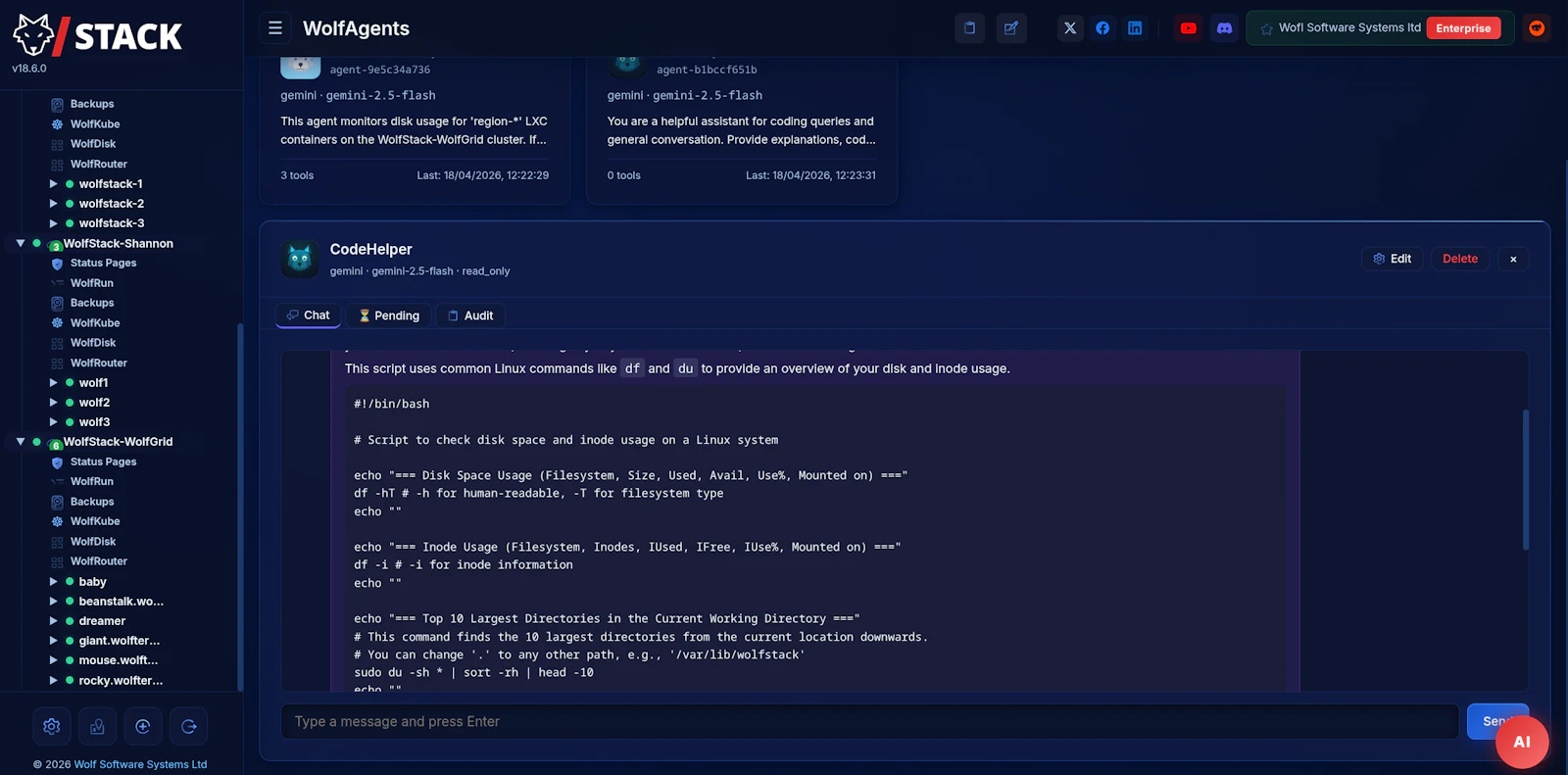 WolfStack screenshot 4