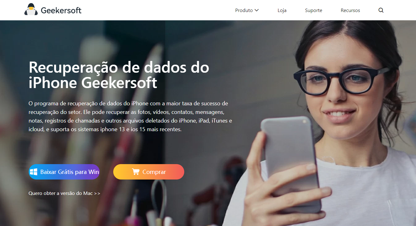 Recuperação de dados do iPhone
