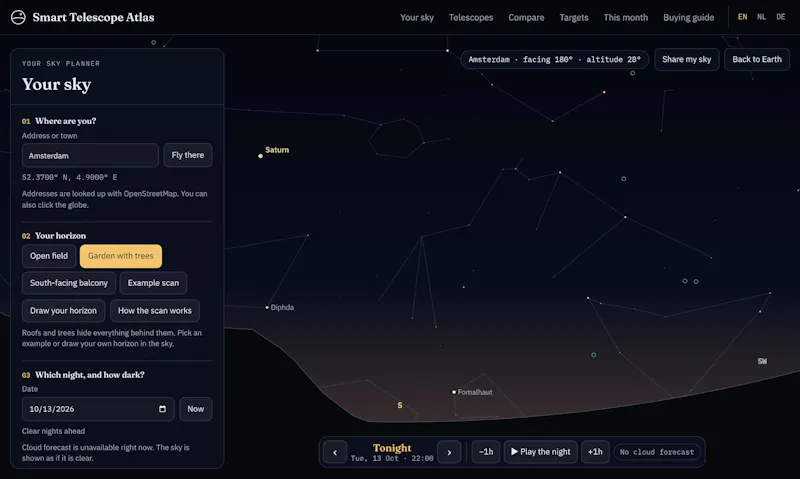 Smart Telescope Atlas screenshot 2